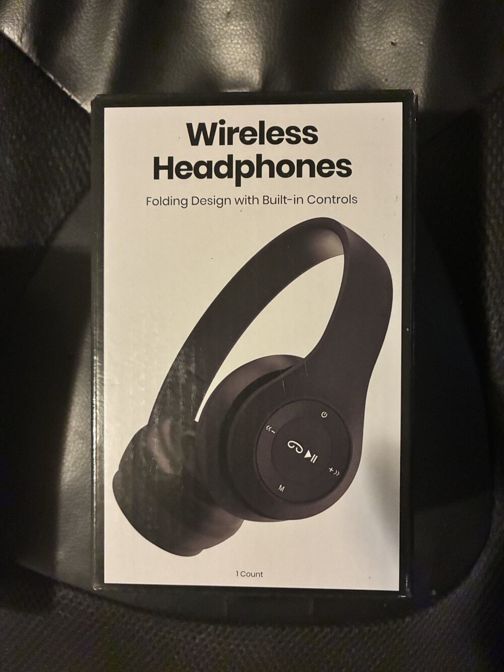 Gems Bluetooth Wireless Foldable Over-Ear Headband Headphones 40mm Black